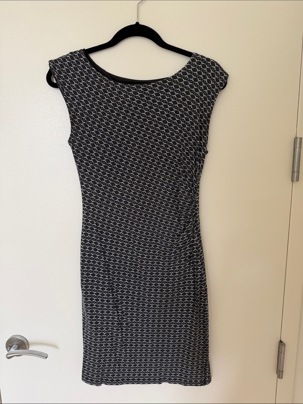 LOFT Cap-Sleeve Patterned Sheath Dress